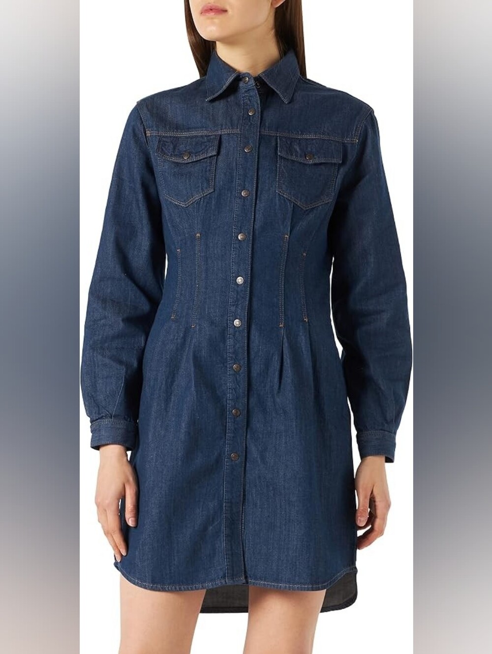 Sisley | Organic Cotton Denim Shirtdress